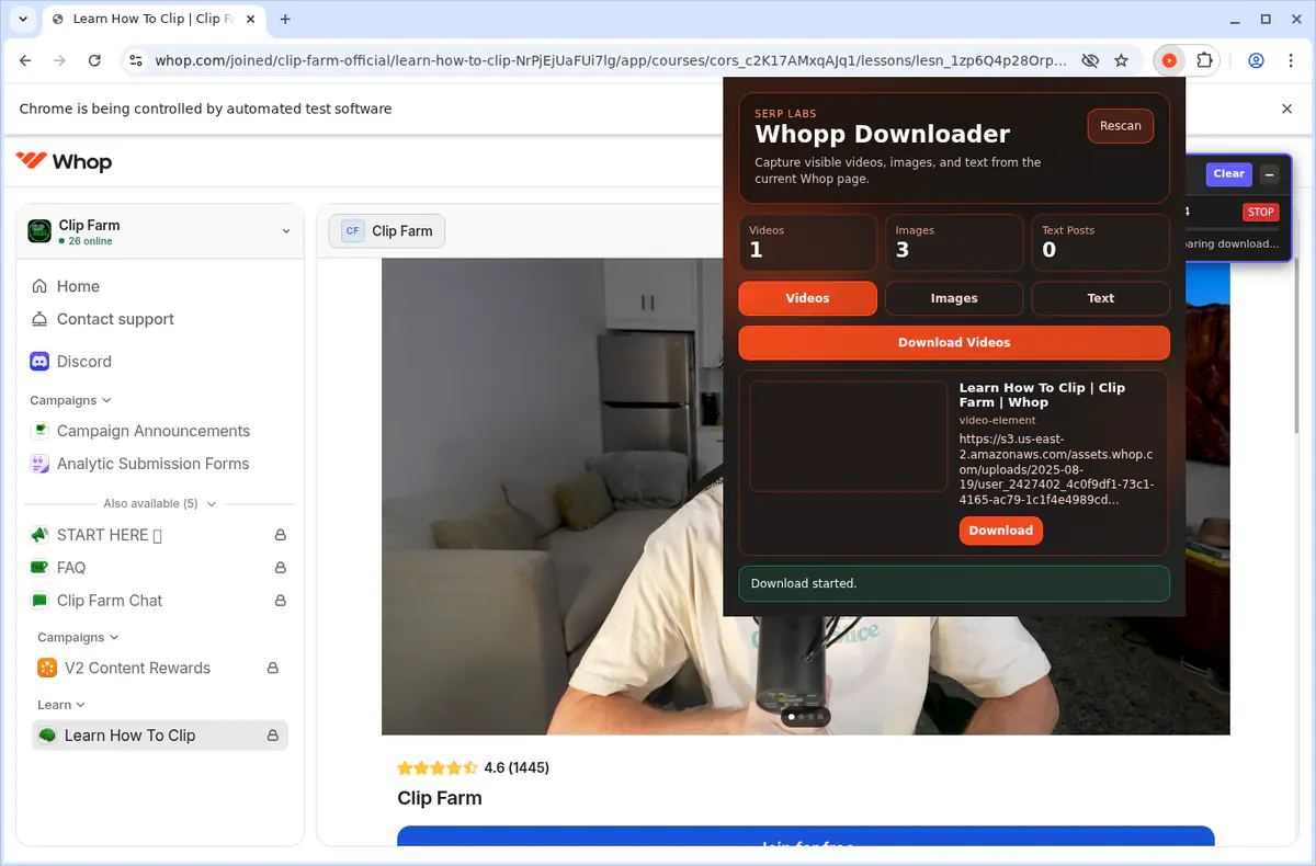 Whop Video Downloader screenshot 7